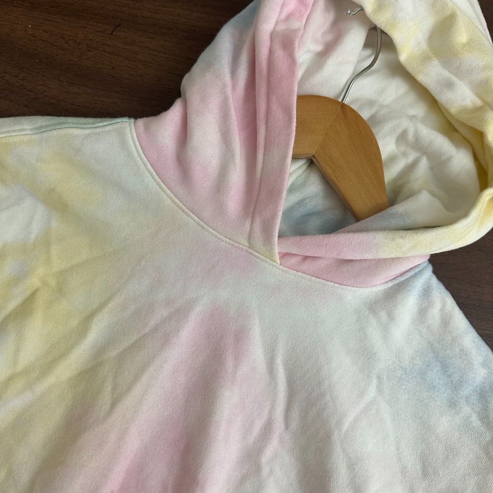 GAP Hoodie Multicolor Tie Dye French Terry Lined Oversized Girls Small (6-7)